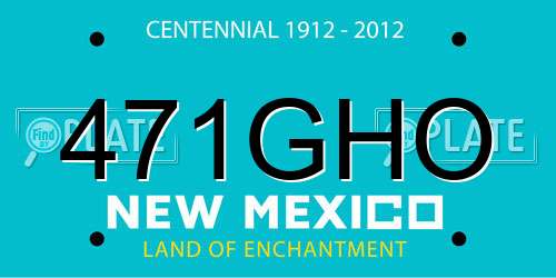 471GHO New Mexico License Plate