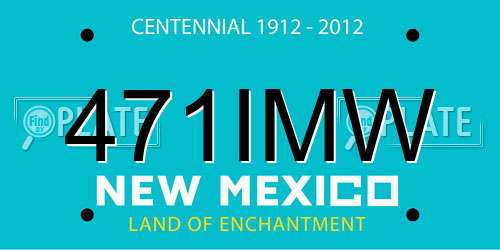471IMW New Mexico License Plate