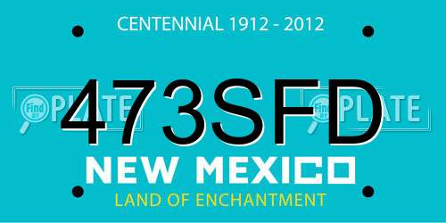 473SFD New Mexico License Plate