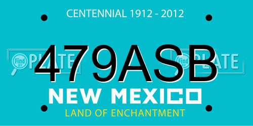 479ASB New Mexico License Plate