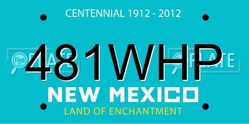481WHP New Mexico License Plate