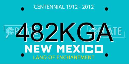482KGA New Mexico License Plate