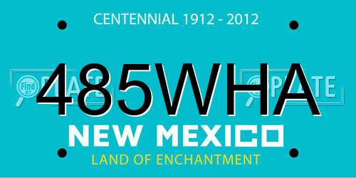 485WHA New Mexico License Plate