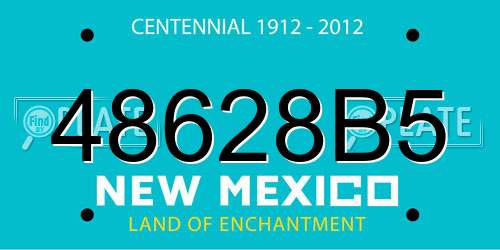 48628B5 New Mexico License Plate