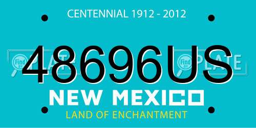 48696US New Mexico License Plate