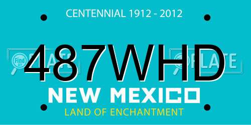487WHD New Mexico License Plate
