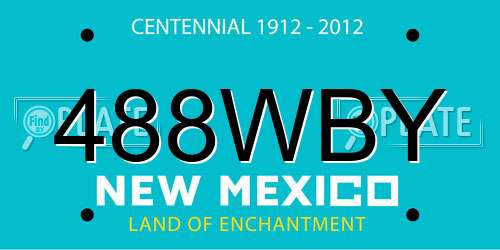 488WBY New Mexico License Plate