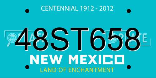 48ST658 New Mexico License Plate