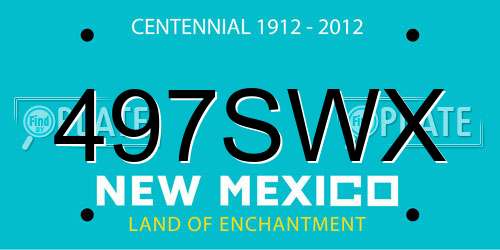 497SWX New Mexico License Plate