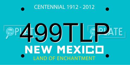 499TLP New Mexico License Plate