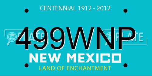 499WNP New Mexico License Plate