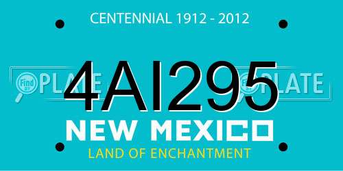 4AI295 New Mexico License Plate