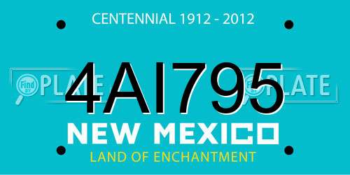 4AI795 New Mexico License Plate