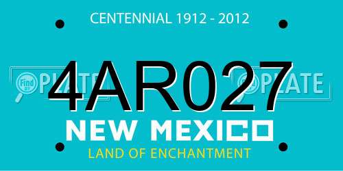 4AR027 New Mexico License Plate