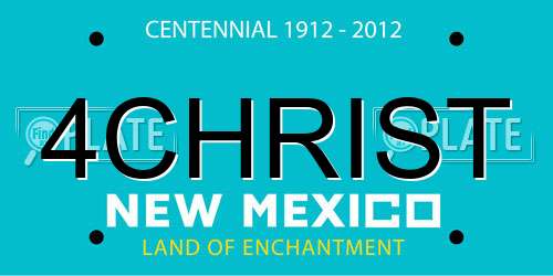 4CHRIST New Mexico License Plate