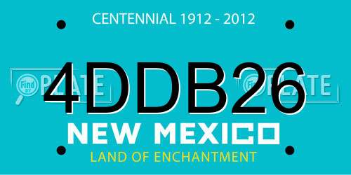 4DDB26 New Mexico License Plate