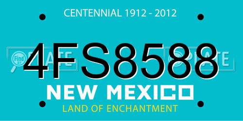 4FS8588 New Mexico License Plate