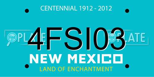 4FSI03 New Mexico License Plate