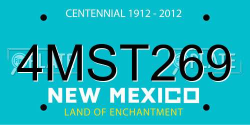 4MST269 New Mexico License Plate