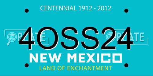 4OSS24 New Mexico License Plate