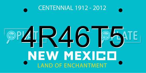 4R46T5 New Mexico License Plate
