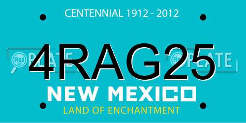 4RAG25 New Mexico License Plate