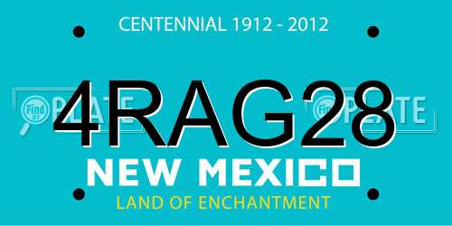 4RAG28 New Mexico License Plate