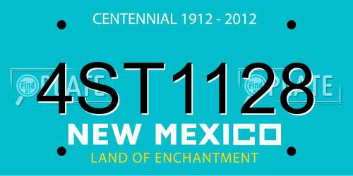 4ST1128 New Mexico License Plate