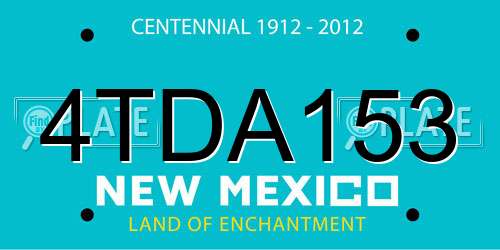 4TDA153 New Mexico License Plate