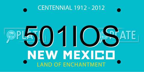 501IOS New Mexico License Plate