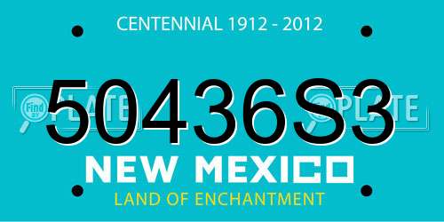 50436S3 New Mexico License Plate