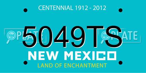 5049TS New Mexico License Plate