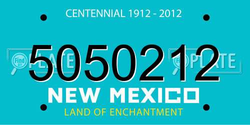 5050212 New Mexico License Plate