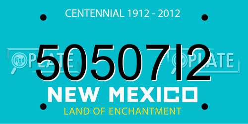 50507I2 New Mexico License Plate