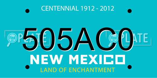 505AC0 New Mexico License Plate