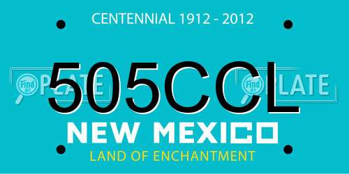 505CCL New Mexico License Plate