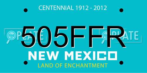 505FFR New Mexico License Plate