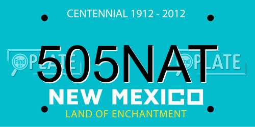 505NAT New Mexico License Plate