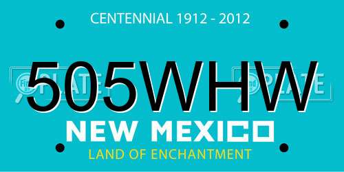 505WHW New Mexico License Plate