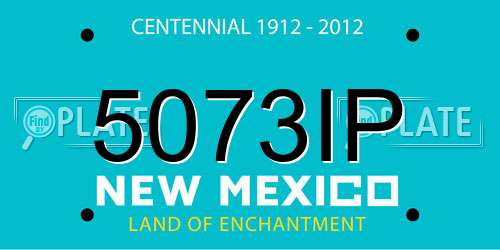 5073IP New Mexico License Plate
