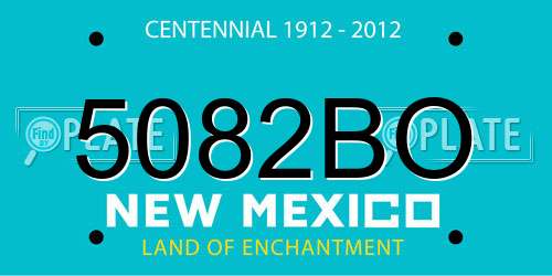 5082BO New Mexico License Plate