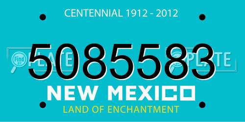 5085583 New Mexico License Plate
