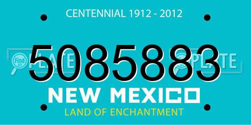 5085883 New Mexico License Plate