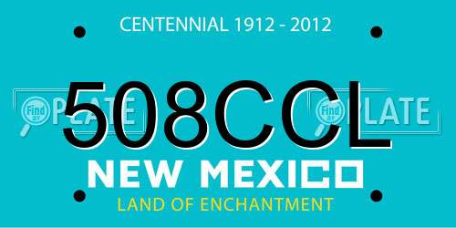 508CCL New Mexico License Plate