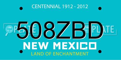 508ZBD New Mexico License Plate