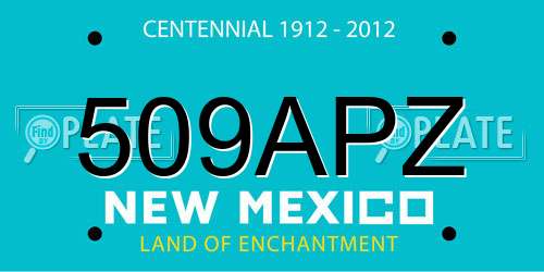 509APZ New Mexico License Plate