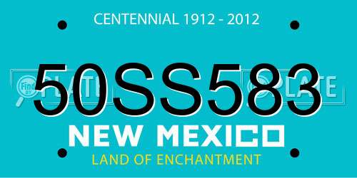 50SS583 New Mexico License Plate