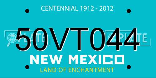 50VT044 New Mexico License Plate