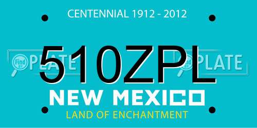 510ZPL New Mexico License Plate
