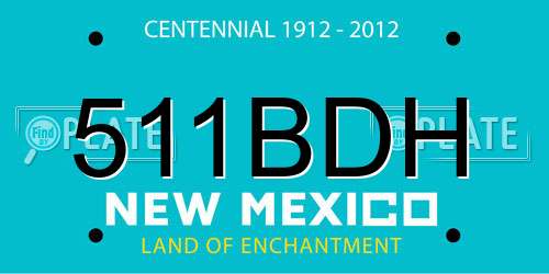 511BDH New Mexico License Plate